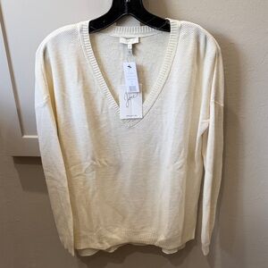 Joie porcelain nylon wool cashmere sweater